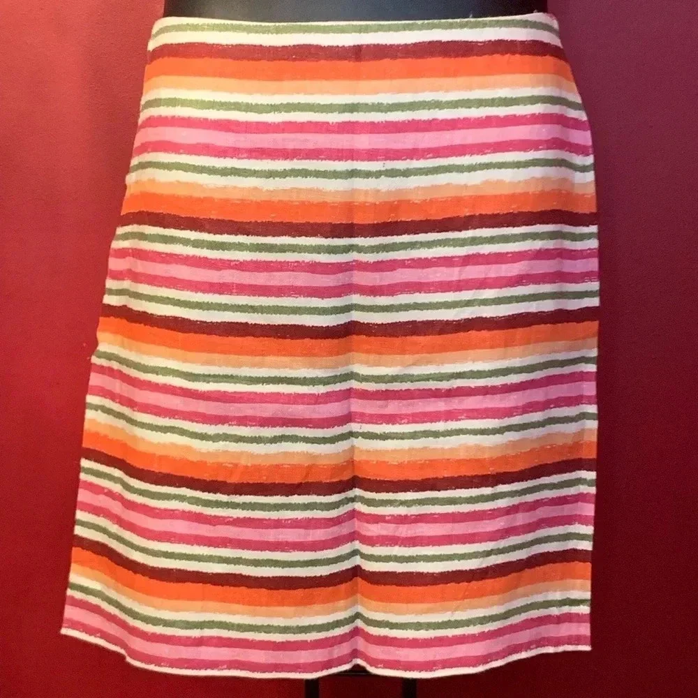 Talbots Petite Linen Skirt Size 12